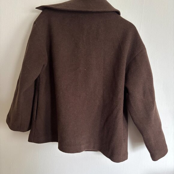 Reformation Dark Brown Wool Jacket - Picture 3 of 3